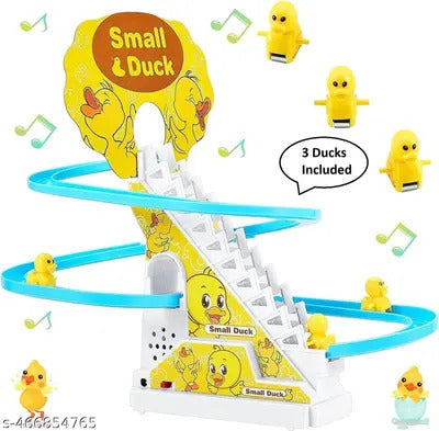 Musical Duck Track Set – Fun Duck Slide Toy with Lights &amp; Music for Kids