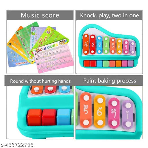 2-in-1 Musical Xylophone and Mini Piano