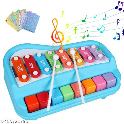 2-in-1 Musical Xylophone and Mini Piano